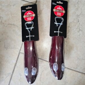 Wooden Shoe Trees with Metal Hooks